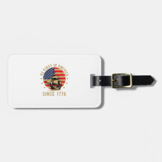 No Kings In America Since 1776 US Flag Patriotic  ラゲッジタグ