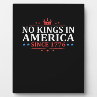 No Kings In America United States Independence Cla フォトプラーク