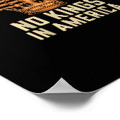No Kings In America United States Independence Cre ポスター (角)
