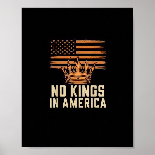 No Kings In America United States Independence Cre ポスター (正面)