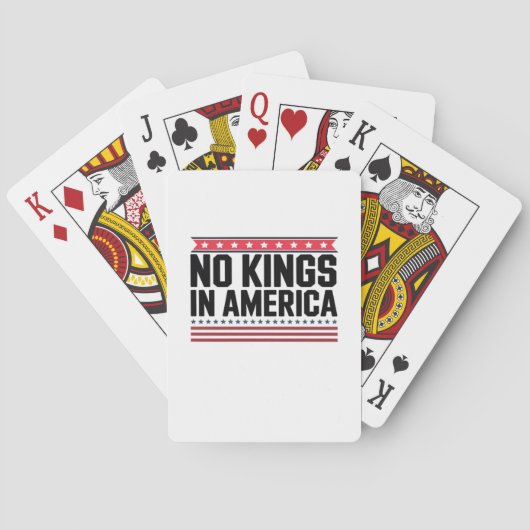 No Kings In America USA Bold Design トランプ (裏面)