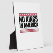 No Kings In America USA Bold Design フォトプラーク (側面)