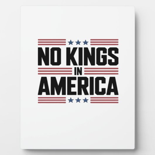 No Kings In America USA Creative Style フォトプラーク (正面)