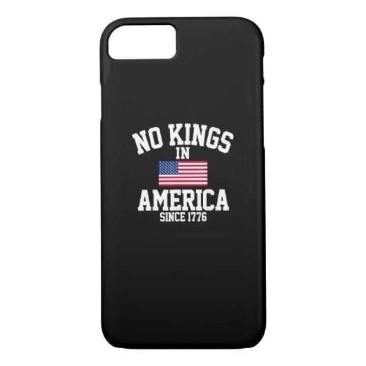No Kings In America USA Flag Retro Cool Style Case-Mate iPhoneケース (裏面)
