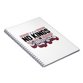 No Kings In America USA Retro Classic ノートブック (右側)