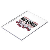 No Kings In America USA Retro Classic ノートブック (左側)