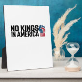 No Kings In America USA Vintage Graphic フォトプラーク (側面)