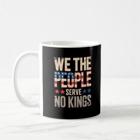 No Kings In America We The People コーヒーマグカップ (左)