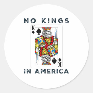 No Kings In America We The People Creative Style ラウンドシール