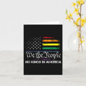 No Kings In America We The People Political Flag M カード (黄色い花)
