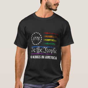 No Kings In America We The People Political Flag M Tシャツ
