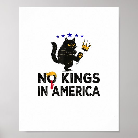 No Kings In America We The People Political Minima ポスター (正面)