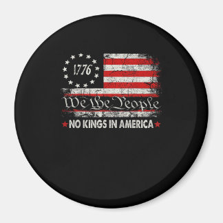 No Kings In America We The People Retro Cool マグネット