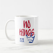 No Kings in the USAクラシック Mug – 赤と青 コーヒーマグカップ (左)