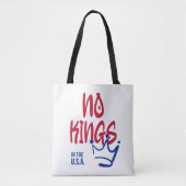 No Kings in the USA Tote Bag – 溝と王冠 トートバッグ (正面)