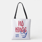 No Kings in the USA Tote Bag – 溝と王冠 トートバッグ (裏面)