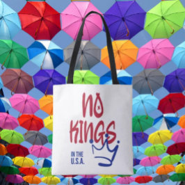 No Kings in the USA Tote Bag – 溝と王冠 トートバッグ