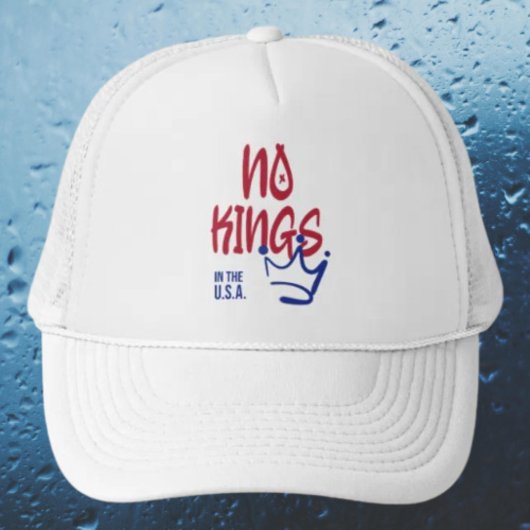 No Kings in the USA Trucker Hat – 無料 キャップ