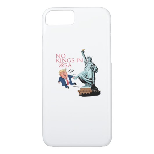 No Kings In USA Statue Of Kicking Out Fump Classic Case-Mate iPhoneケース (裏面)