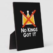 No Kings It - 人民に反抗する反暴政 1 フォトプラーク (側面)