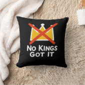 No Kings It - 人民に反抗する反暴政Tシャツ 1 クッション (ブランケット)