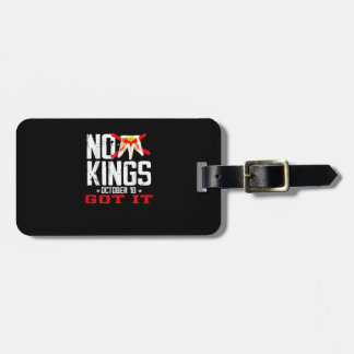 No Kings It Classic Minimal Design ラゲッジタグ