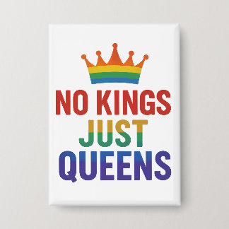No Kings Just Queens Button 缶バッジ