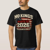 No Kings March 28 2026 Protest Tシャツ (正面)