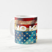 No Kings Mug – Bold Patriotic Art Desig コーヒーマグカップ (正面左)