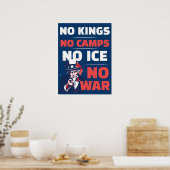 No Kings No ICE No Camps No War Poster  ポスター (キッチン)
