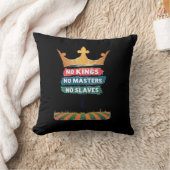No Kings No Masters No Slaves Anti Authoritarian P クッション (ブランケット)