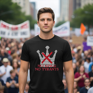 No Kings No Tyrants Freedom & Liberty Statement Tシャツ