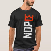No Kings Nope Repeat Sign Vertical はっきりした文字 Tシャツ (正面)