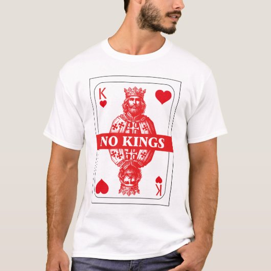 No Kings Playing Card Shirt  Tシャツ (正面)