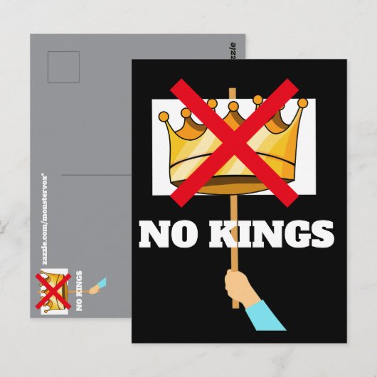 No Kings Postcard ポストカード (正面/裏面)