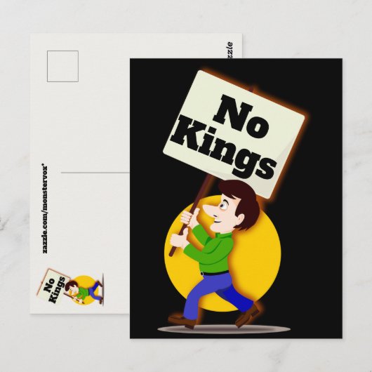 No Kings Postcard ポストカード (正面/裏面)
