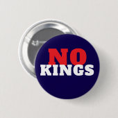 NO KINGS Protest 缶バッジ (正面&裏面)