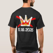 No Kings Protest-2025 Tシャツ (裏面)