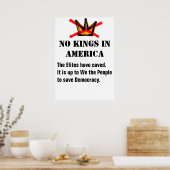 No Kings Protest poster - Ben Franklin Quote ポスター (キッチン)