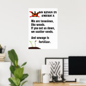 No Kings Protest poster - We are like weeds - II ポスター (ホームオフィス)