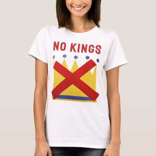 No Kings Protest Resist Tシャツ (正面)