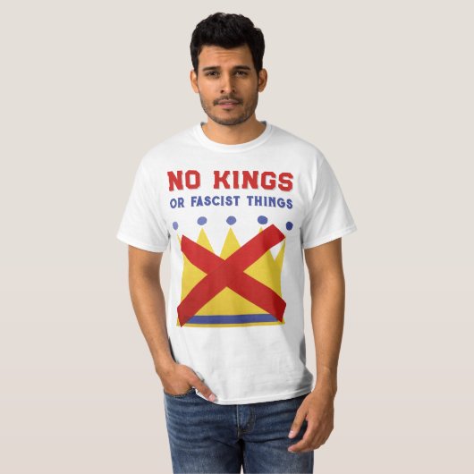 No Kings Protest Resist Tシャツ (正面フル)