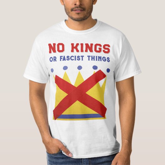 No Kings Protest Resist Tシャツ (正面)
