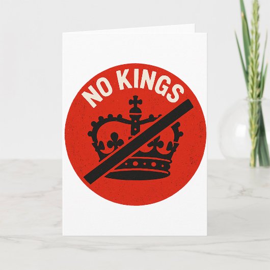 No Kings Protest Symbol カード
