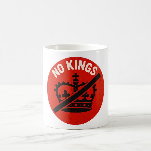 No Kings Protest Symbol コーヒーマグカップ