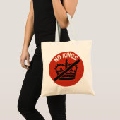 No Kings Protest Symbol トートバッグ (正面(商品))