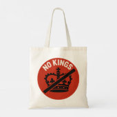 No Kings Protest Symbol トートバッグ (裏面)
