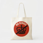 No Kings Protest Symbol トートバッグ (正面)