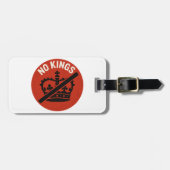 No Kings Protest Symbol ラゲッジタグ (正面横)