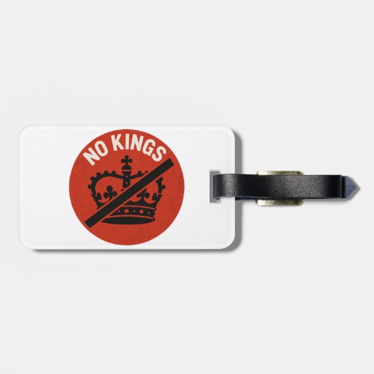 No Kings Protest Symbol ラゲッジタグ (裏面横)